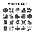 Mortgage Real Estate Collection Icons Set Vector Royalty Free Stock Photo