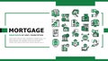 Mortgage Real Estate Landing Header Vector