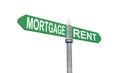 Mortgage Rent sign concept