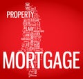 Mortgage word cloud illustration Royalty Free Stock Photo