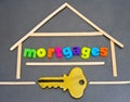 Mortgages; house loans. Royalty Free Stock Photo