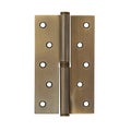 Mortise door hinge in classic bronze color, removable with ten self-tapping screws