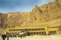 Mortuary Temple of female Pharaoh Hatshepsut, the Valley of the Nobles at Luxor Royalty Free Stock Photo