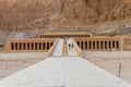 The Mortuary Temple of Hatshepsut, also known as the Djeser-Djeseru in Luxor, Egypt