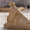 Mortuary Temple of Hatshepsut, Djeser-Djeseru: `Holy of Holies`, located in Upper Egypt. Royalty Free Stock Photo