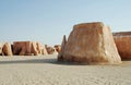 Mos Espa Star Wars film set in Sahara Desert, Tunisia Royalty Free Stock Photo
