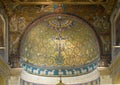 The mosaic in the Apse in the Basilica of Saint Clement. Rome, Italy Royalty Free Stock Photo