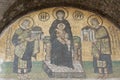 Mosaic artwork in Hagia Sophia Istanbul Royalty Free Stock Photo