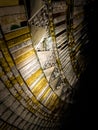 mosaic assembled from a mirror, gold and silver Royalty Free Stock Photo