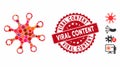 Mosaic Axenic Icon with Scratched Viral Content Seal