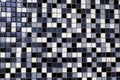 Mosaic Background of Black, White And Gray Ceramic Tiles Royalty Free Stock Photo