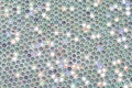 Mosaic background of round glass balls in the wall Royalty Free Stock Photo