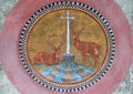 Mosaic, basilica of Saint Paul Outside the Walls, Rome Royalty Free Stock Photo