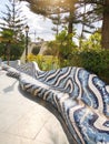 Mosaic bench