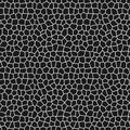 Mosaic black and white abstract texture seamless pattern Royalty Free Stock Photo