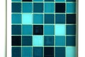 Mosaic blue tone wallpaper