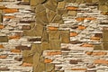 Mosaic brick wall texture as background Royalty Free Stock Photo