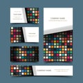 Mosaic business card set