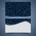 Blue business card template. Abstract background Royalty Free Stock Photo