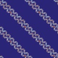Mosaic chainlink vector pattern background. Spacious backdrop with diagonal rows of abstract interlocked chain links on