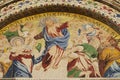 Mosaic of Christ Victor Resurrection at Saint Mark`s Basilica in Venice, Italy. Royalty Free Stock Photo