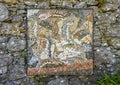 Mosaic by Claudio Costa, Museo del Parco in Portofino, Italy Royalty Free Stock Photo