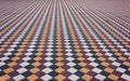 Mosaic of color stylish modern paving stones Royalty Free Stock Photo