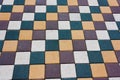 Mosaic of color stylish modern paving stones Royalty Free Stock Photo