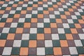 Mosaic of color stylish modern paving stones Royalty Free Stock Photo