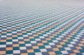 Mosaic of color stylish modern paving stones Royalty Free Stock Photo