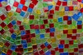 Mosaic with colored glass stones Royalty Free Stock Photo