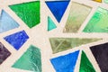 Mosaic of colored glass. Royalty Free Stock Photo