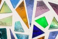 Mosaic of colored glass. Royalty Free Stock Photo