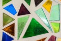 Mosaic of colored glass. Royalty Free Stock Photo