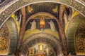 Mosaic decoration in Chapel of Santa Croce in Ravenna - Italy