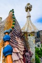 Mosaic detail on the roof, Casa Batllo