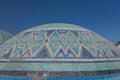 Mosaic details at the Chorsu Bazaar in Tashkent, Uzbekistan