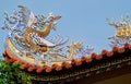 Mosaic dragon on the roof