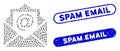 Elliptic Collage Email with Distress Spam Email Watermarks