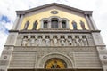 Mosaic on the facade of San Spiridione Orthodox Church in Trieste