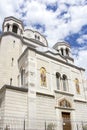 Mosaic on the facade of San Spiridione Orthodox Church in Trieste