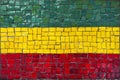 Mosaic flag of Bolivia