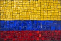 Mosaic flag of Colombia