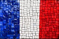 Mosaic flag of France