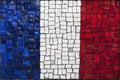 Mosaic flag of France