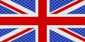 Mosaic flag of the United Kingdom Royalty Free Stock Photo