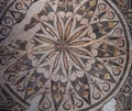 Mosaic floor from banqueting room Triclineum of a rich man`s house in Al-Shatby quarter in Ancient Alexandria, Egypt