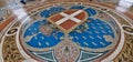 Mosaic Floor of The Galleria Vittorio Emanuele II Royalty Free Stock Photo