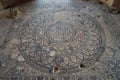 Mosaic floor inside Virgin Mary church