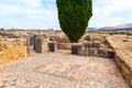 Mosaic floor at the ruins of Volubilis, ancient Roman city in Morocco Royalty Free Stock Photo